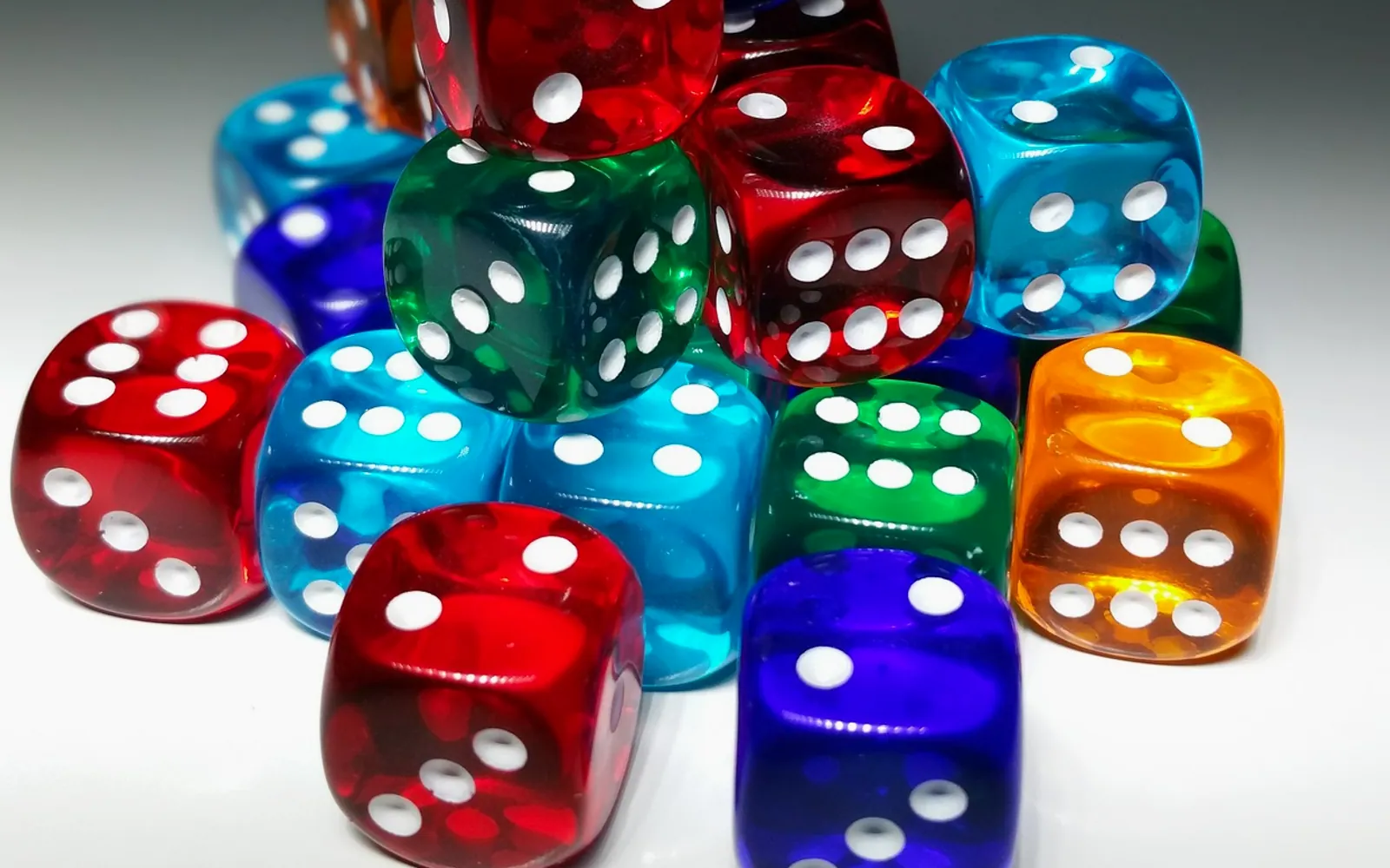 Dice, happiness and lucky dice